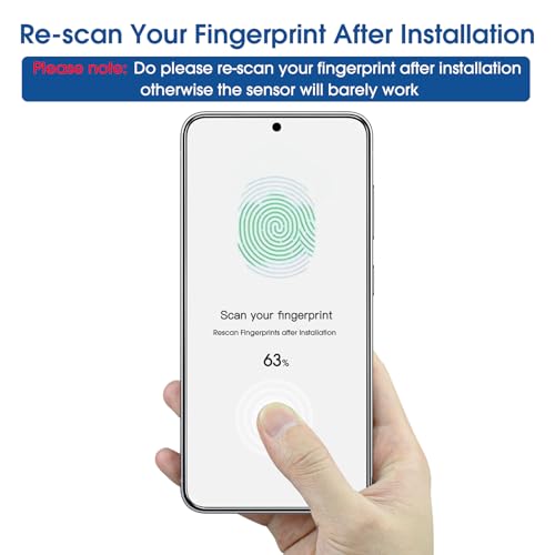 amFilm OneTouch for Samsung Galaxy S25 FE Screen Protector Tempered Glass - size: S25FE-6.7"