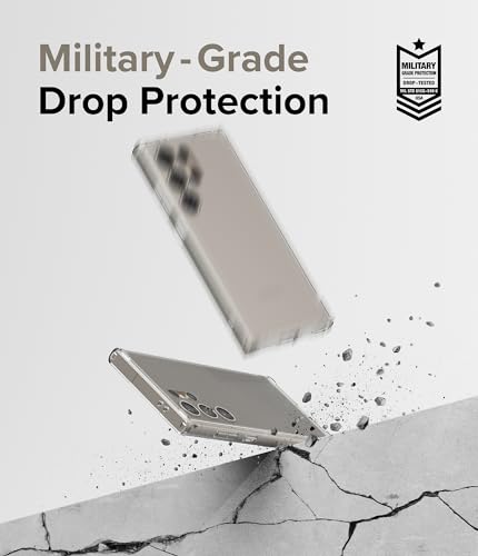 Ringke for Samsung Galaxy S24 Ultra Case [Fusion Matte Clear] | Oil & Dirt Resistant, Anti-Fingerprint Technology Prevents Oily Smudges, Frosted Coating Feels Velvety Soft - size: Galaxy S24 Ultra