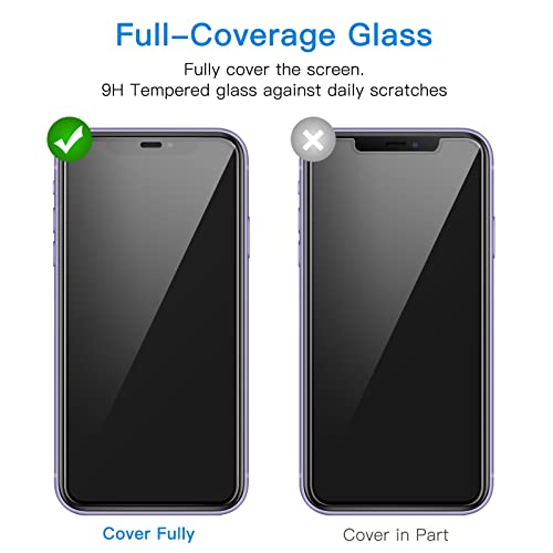 JETech One Touch Screen Protector for iPhone 11/XR, 2-Pack - size: iPhone 11/XR