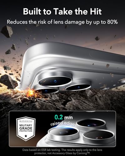 ESR for iPhone 17 Pro Camera Lens Protector, 1 Pack, Silver - color: Silver