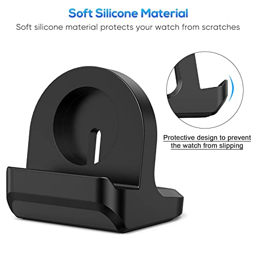 Stand for Samsung Galaxy Watch 7 40,44mm/Ultra/6 Classic/5/5 Pro, Black