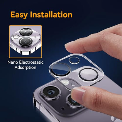 Camera Lens Protector for iPhone 13 6.1" / iPhone 13 Mini 5.4",9H Tempered Glass，Ultra HD, Scratch Resistance Easy to Install，Case Friendly，[Does not Affect Night Shots] 3-Pack - size: iPhone 13 mini/iPhone13