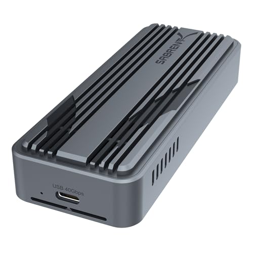 SABRENT USB4 NVMe SSD Enclosure, Tool-Free, 3900MB/s (EC-U4TN) - color: SPACE GREY