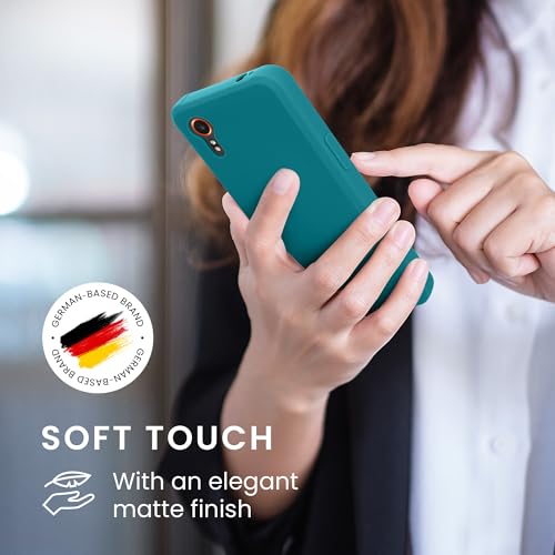 kwmobile Case Compatible with Samsung Galaxy Xcover7 Case - Soft Slim Protective TPU Silicone Cover - Teal Matte - color: teal matte