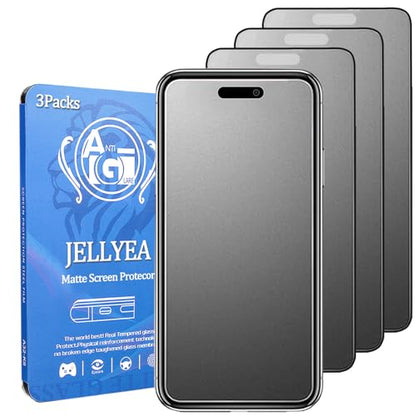 3 Pack Matte Tempered Glass for iPhone 16 Matte Screen Protector | Anti-Glare Anti-Fingerprint Anti-Scratch Case Friendly Bubble Free for Apple iPhone 16,6.1” - size: iPhone 16 - 6.1"