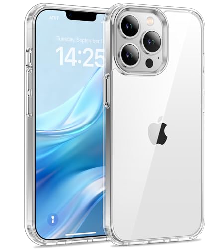 USLAI Case for iPhone 13 Pro, Anti-Yellowing, Crystal Clear Back, Shockproof & Military‑Grade Drop Protection - Transparent - color: Clear, size: iPhone 13 Pro