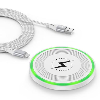 Pixel 10 Wireless Charger Pad Fast Charging for Google Pixel 10 Pro XL/10 Pro/10/9a/9 Pro 9 8 8a 7,15W Wireless Charging Pad Android Phone Wireless Charger Mat for iPhone 17 Air 17Pro Max/17 Pro 16 15 - color: White