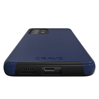 Crave for Samsung Galaxy A53 Case, Shockproof Protection Dual Layer Case for Galaxy A53 5G (6.5 inch) - Navy - color: Navy