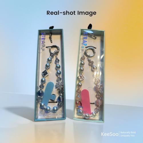 Ocean Star Beaded Phone Charm Wrist Strap - Handmade Iron Wire Phone Chain Lanyard, Durable Anti-Lost Hands-Free Wrist Holder for Travel & Shopping, Blue - color: 04 Ocean Star Blue
