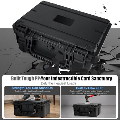 QINGUANG Graded Card Case Storage Box for PSA/CSG/CGC/BGS Collection - size: 3 Rows standard