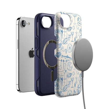 Casely iPhone 16e Case | Amalfi Aperitivo | Dolce Vita | Bold Protective Design | Compatible with MagSafe - color: Amalfi Aperitivo | Dolce Vita