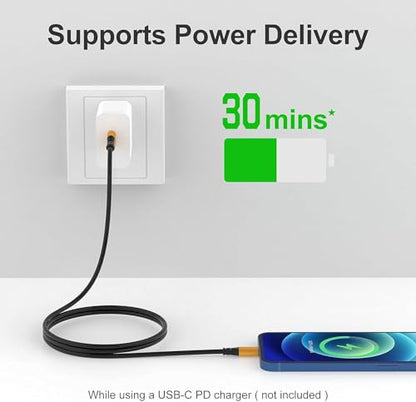 SMALLElectric 5 Pack MFi iPhone Charger 1ft, Short Lightning Cable,Gold - color: Gold, size: 1 Foot
