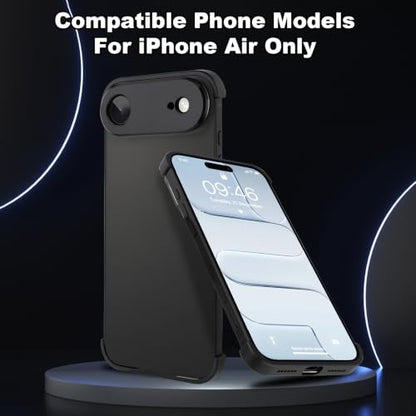 Phone Case Crafted for iPhone Air.Black - color: Black, size: iPhone Air