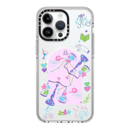 CASETiFY for iPhone 14 Pro Max Case - Impact Clear Compatible with MagSafe | Not Yellowing | 6.6 ft. 3X Military Grade Drop Protection | Libra | Clear - color: Libra (Clear), size: Iphone 14 Pro Max (6.7")