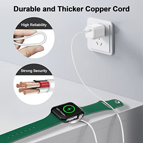 2026 Upgraded Magnetic Fast Charging Cable for Apple Watch Charger - color: A-White, size: 1.5M