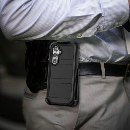 Encased Belt Case for Samsung Galaxy S25 FE with Screen Protector and Holster Clip, Full Body Rugged Cover (for FE 2025) - size: S25 FE