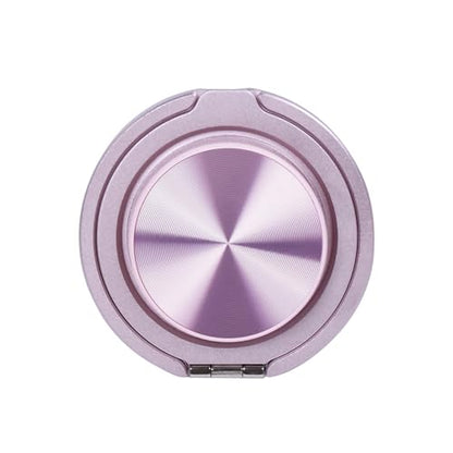 Cell Phone Grip for with Kickstand, Secure Hold for iPhone Cases, Adjustable Foldable Desktop Phone Holder Cradle Dock Compatible (Purple Stainless Steel) - color: Purple Stainless Steel