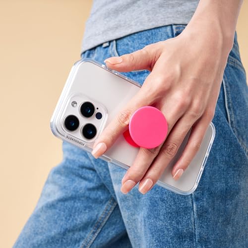 PopSockets Adhesive Phone Grip, Holder- Neon Pink - color: Neon Pink Adhesive, style: Adhesive