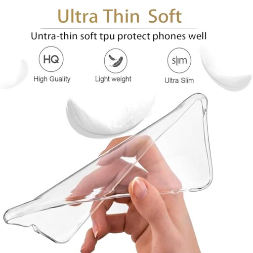 Case for Google Pixel 4A (Not Fit for Pixel 4A 5G) G025J, GA02099 Case, Soft Clear TPU Phone Cases, Slim Silicone Protective Shockproof Transparent Cover for Google Pixel 4A Crystal Clear