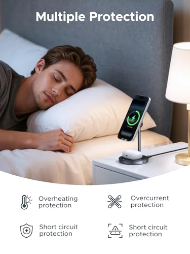 UGREEN Qi2 15W 2-in-1 MagSafe-Compatible Wireless Charging Stand