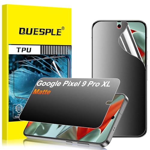 2 Pack for Google pixel 9 Pro XL Anti-Glare Matte Privacy Screen Protector 6.8 inch, Smooth and Responsive Touch Flexible EPU Film, [Support Fingerprint Unlock] [Self-Healing] [Not Glass] - size: Google Pixel 9 Pro XL