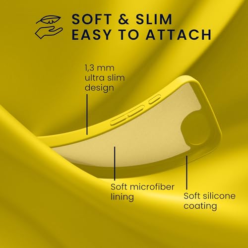 kwmobile Case Compatible with Apple iPhone 17e / iPhone 16e Case - Slim Protective TPU Silicone Phone Cover - Radiant Yellow - color: Radiant Yellow, size: iPhone 17e / iPhone 16e