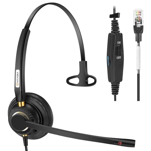 Arama Phone Headset for Office Phones for Polycom & Other IP Phones(A800S2)