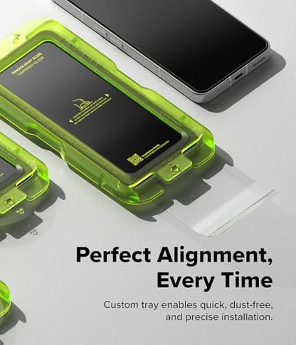 Ringke for Nothing Phone 3 Screen Protector [Easy Slide, 2 Pack] | Easy Installation with Alignment Tool, Case Friendly Premium 9H Hardness Tempered Glass
