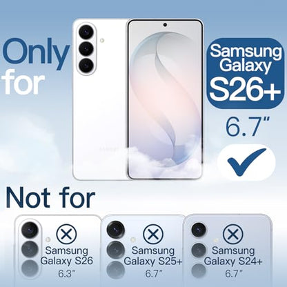 JETech Magnetic Case for Galaxy S26 Plus, Compatible with MagSafe, Clear | Full Camera Lens Protection, Shockproof Protective Phone Cover, Scratch Resistant Clear Back - color: Clear, size: Galaxy S26 Plus