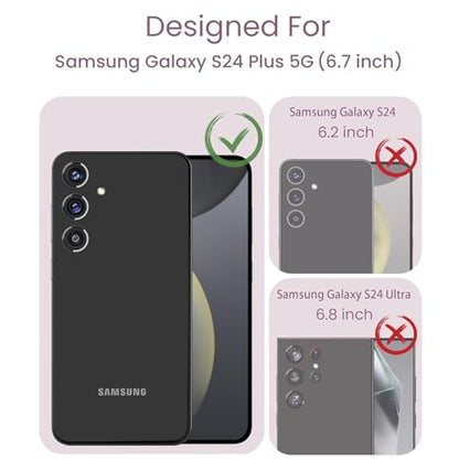 Battery Case for Galaxy S24 Plus,[12000mAh]Large capacity Slim Portable Protective Fast Charging Case Battery Case Compatible with Galaxy S24 Plus Wireless Charging Case with Carplay(6.7inch)-Black - size: for Galaxy S24 Plus
