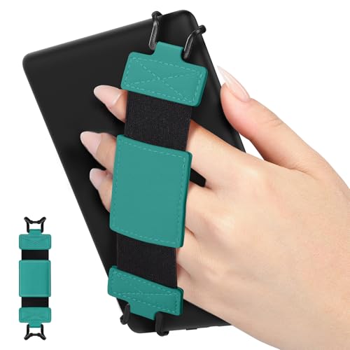 MoKo Soft Hand Strap for 6-8" Kindle eReaders Fire Tablet, Jade Green - color: Jade Green, style: Soft Pu Strap