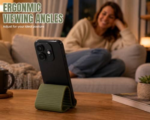 Silicone Phone Holder, 6.6In Flexible Bendable Phone Stand, Green - color: Small(Green)