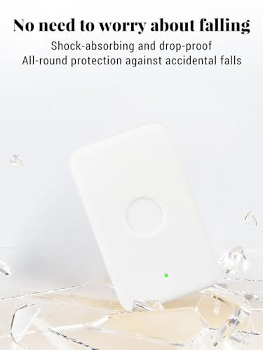 2-Pack for iPhone Air MagSafe Battery Protective Case, Soft Silicone Shock-Absorbing Design, Waterproof and Portable, Provides All-Around Protection for MagSafe Battery (White+Black)