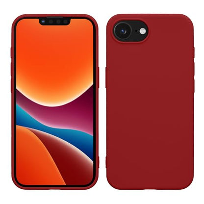 kwmobile Case Compatible with Apple iPhone 17e / iPhone 16e Case - Soft Slim Protective TPU Silicone Cover - Rhubarb Red - color: Rhubarb Red