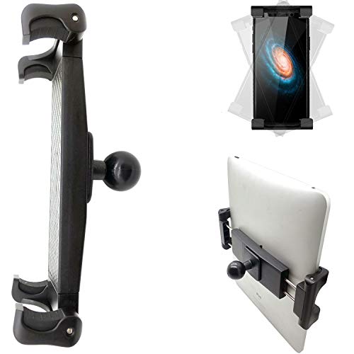 LycoGear Lycan Series Tablet & Smartphone Holder w/1 inch Ball for iPad Tablets | iPhone Pro Air MAX Plus | Galaxy Tab S Fold | Pixel | Surface | GPS & More
