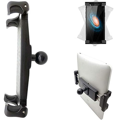 LycoGear Lycan Series Tablet & Smartphone Holder w/1 inch Ball for iPad Tablets | iPhone Pro Air MAX Plus | Galaxy Tab S Fold | Pixel | Surface | GPS & More