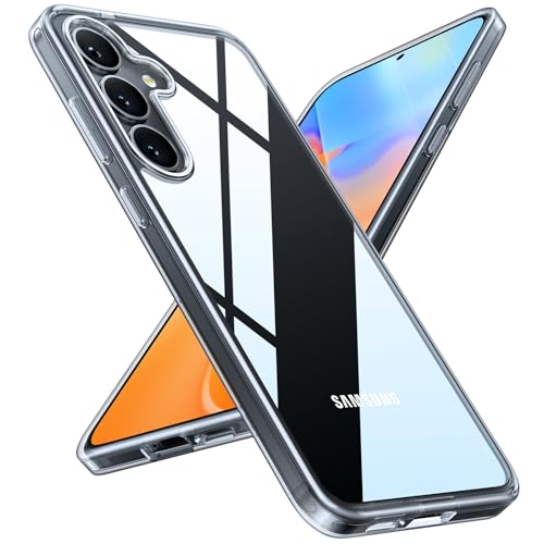 TORRAS Shockproof for Samsung Galaxy S26 Case, [Not Yellowing] [12FT Military-Grade Protection] Thin & Soft Touch Transparent Case for Samsung S26 with 3 Colors DIY Buttons [Anti-Slip], Diamond Clear - color: Clear, size: S26