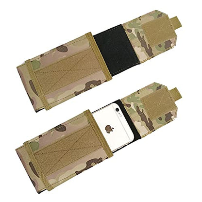 Universal Tactical Molle Phone Pouch Cellphone Holder | Mobile Holster Belt Smartphone Pouch for iPhone 17 Pro Max/Air/17 Pro/ iphone17/16 /15 /14 /13/12 Pro Max/iphone 16/15/14Plus - color: CP