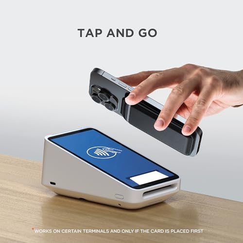 Satechi MagSafe Wallet Stand, Card Holder, NFC Pass-Through - color: Jet Black
