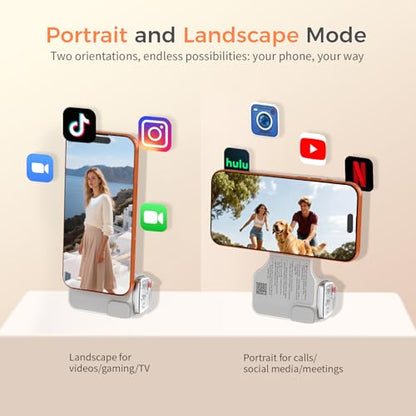 COMITOK Phone Camera Grip MOCA ARCO for Video Recording with Thumb Rest Area Design for iPhone Pro Max, with Enhanced Phone Mount & Detachable Remote for Easy Shooting, Video Call, Support iOS17/18/26 - style: MOCA ARCO