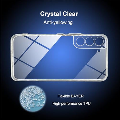 TENOC Phone Case for Samsung Galaxy S22, Clear Case Shockproof Protective Bumper Slim Cover - color: Clear, size: S22
