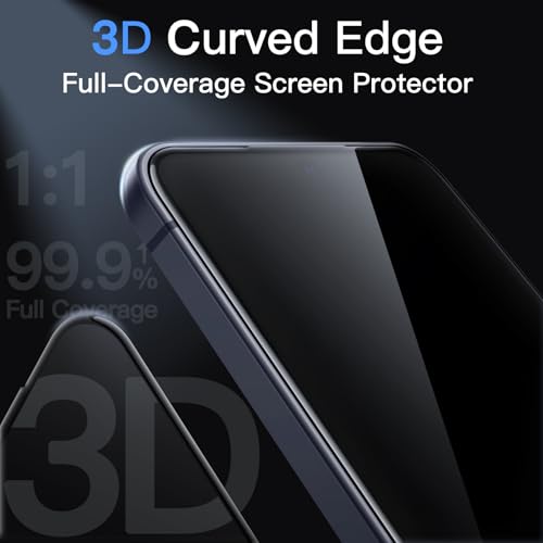 JETech 3D 9H+ Screen Protector for Samsung Galaxy A57, 2-Pack