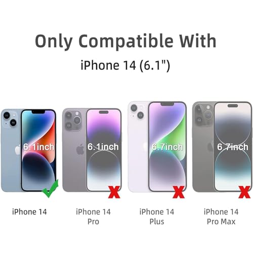 3 Pack Anti-Blue Light Screen Protector for iPhone 14 - size: iPhone 14