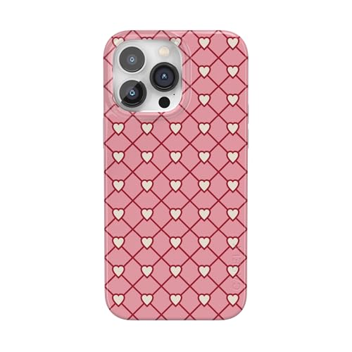 Casely iPhone 14 Pro Case | Love Locks | Pink Hearts | Compatible with MagSafe | Classic Ultra Slim Design - color: Love Locks | Pink Hearts, size: iPhone 14 Pro
