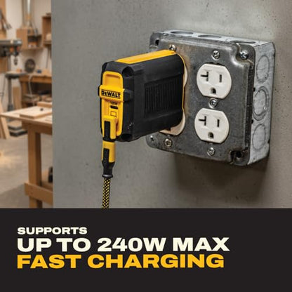 DEWALT 240W 90-Degree USB-C Adapter (2 Styles), Right Angle USB C