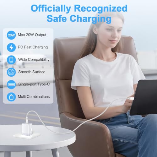 USBC Wall Plug Phone Charger Block Fast Charging Adapter for Samsung Galaxy - color: white
