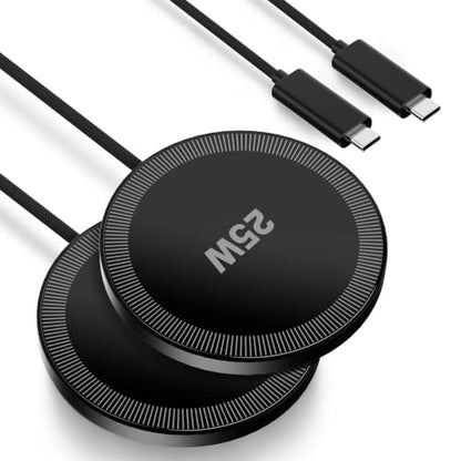 MagSafe 25W Magnetic Wireless Charger Fast Charging Pad for iPhone - color: Black