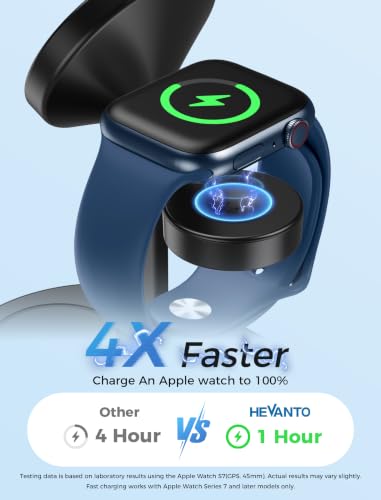 Mag-Safe Charger 3 in 1 Charging Station for iPhone Apple Watch AirPods - color: Black, size: 15W