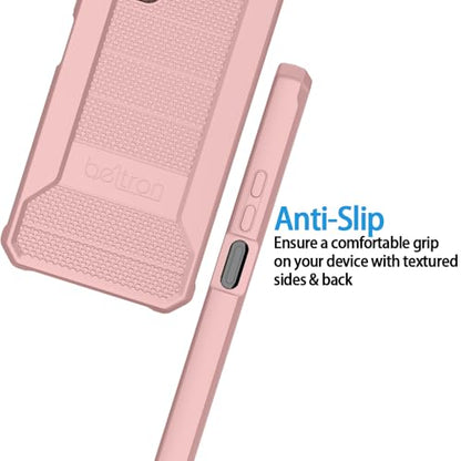 BELTRON Jitterbug Smart 4 Phone Case, Slim Industrial Strength Protective Grip Case with Reinforced Technology for TCL 40XL / Lively Jitterbug Smart4 (Pink) - color: Pink