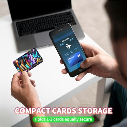 Phone Credit Card Holder Stick on, Phone Case Wallet, Cell Phone Pocket Self Adhesive Stretchy Lycra Stick on Wallet ID Credit Card Case Pouch Sleeve for All Smartphones, Book Lotus - color: Phone Case Wallet-609